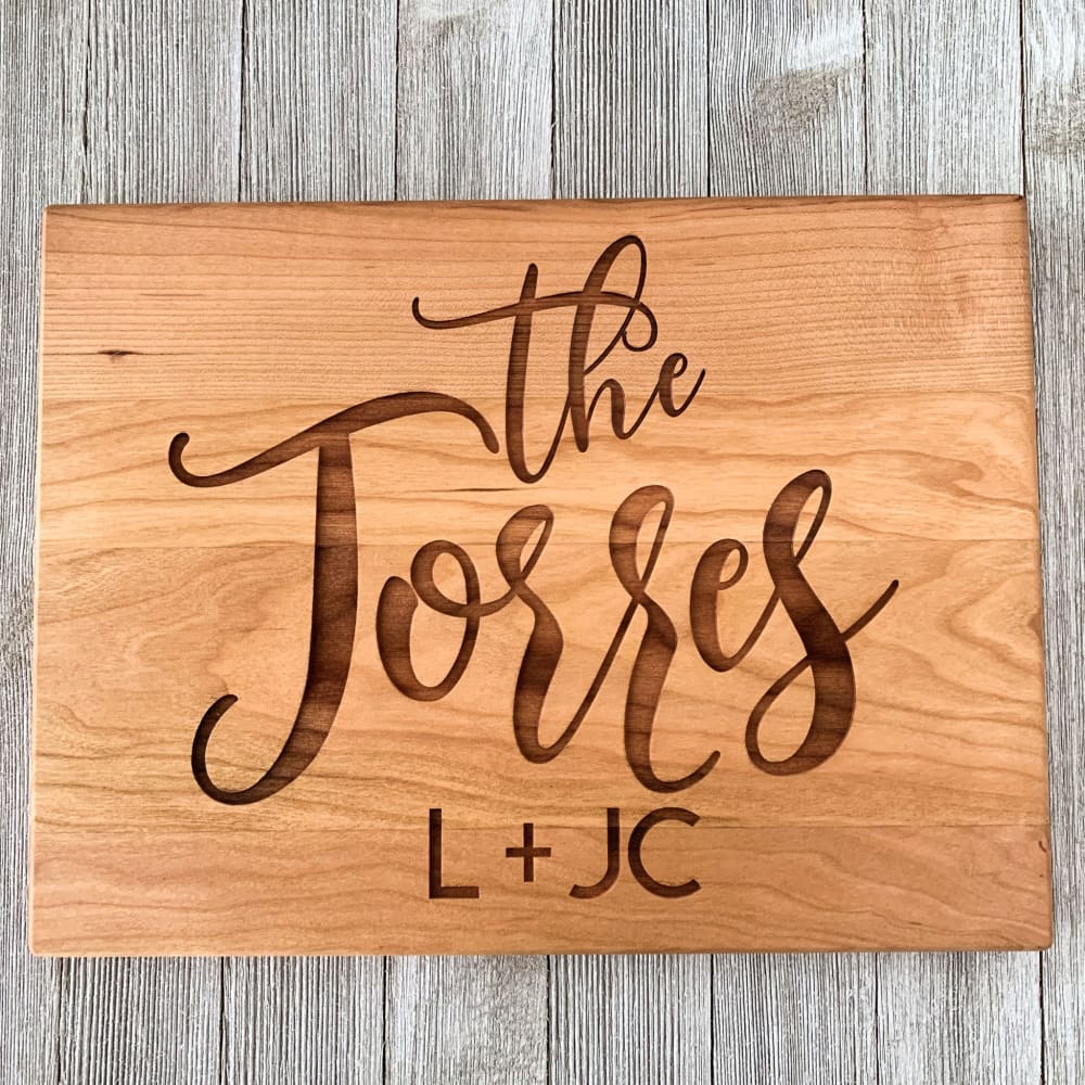 Classic Couple Personalized Cutting Board