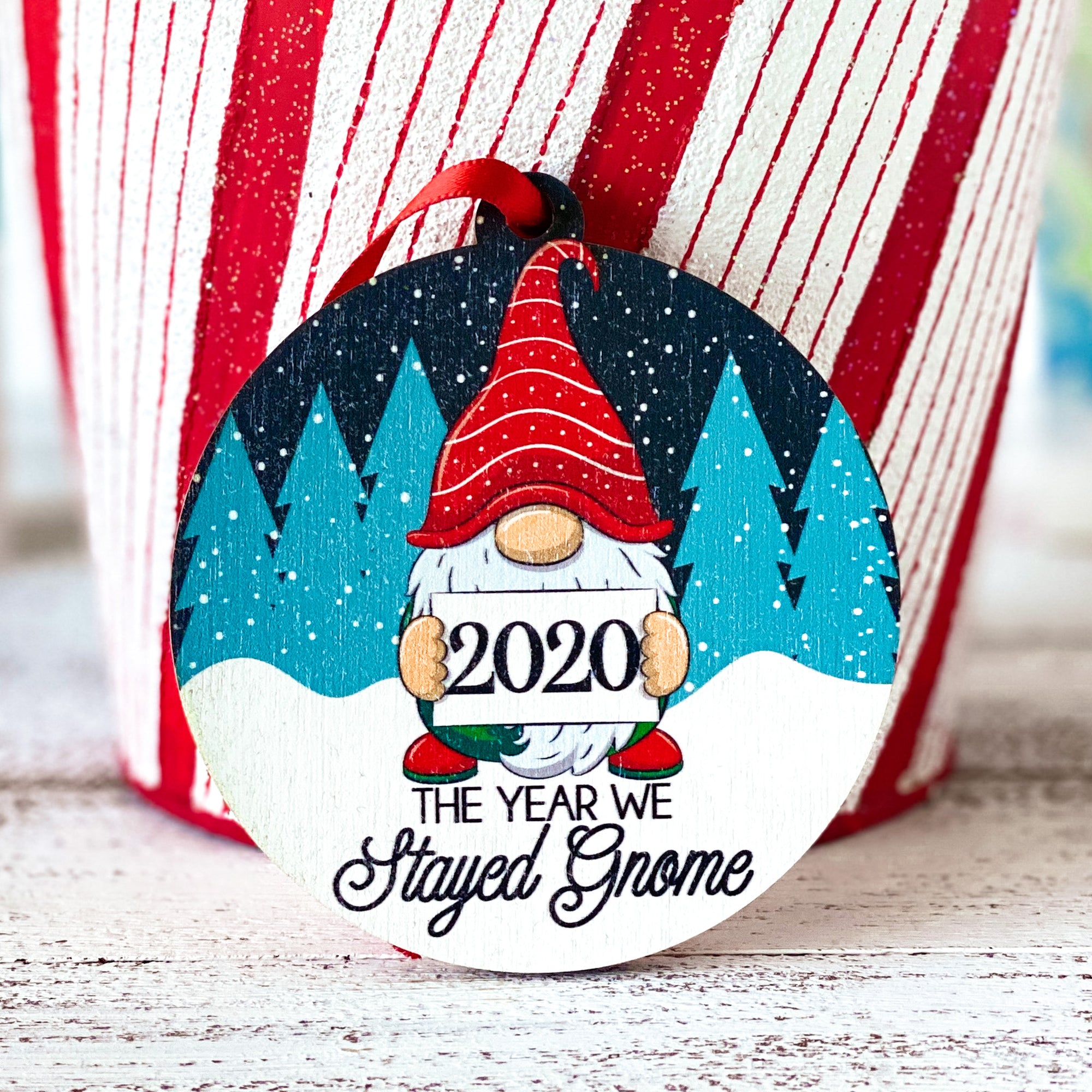 2020 gnome christmas ornament