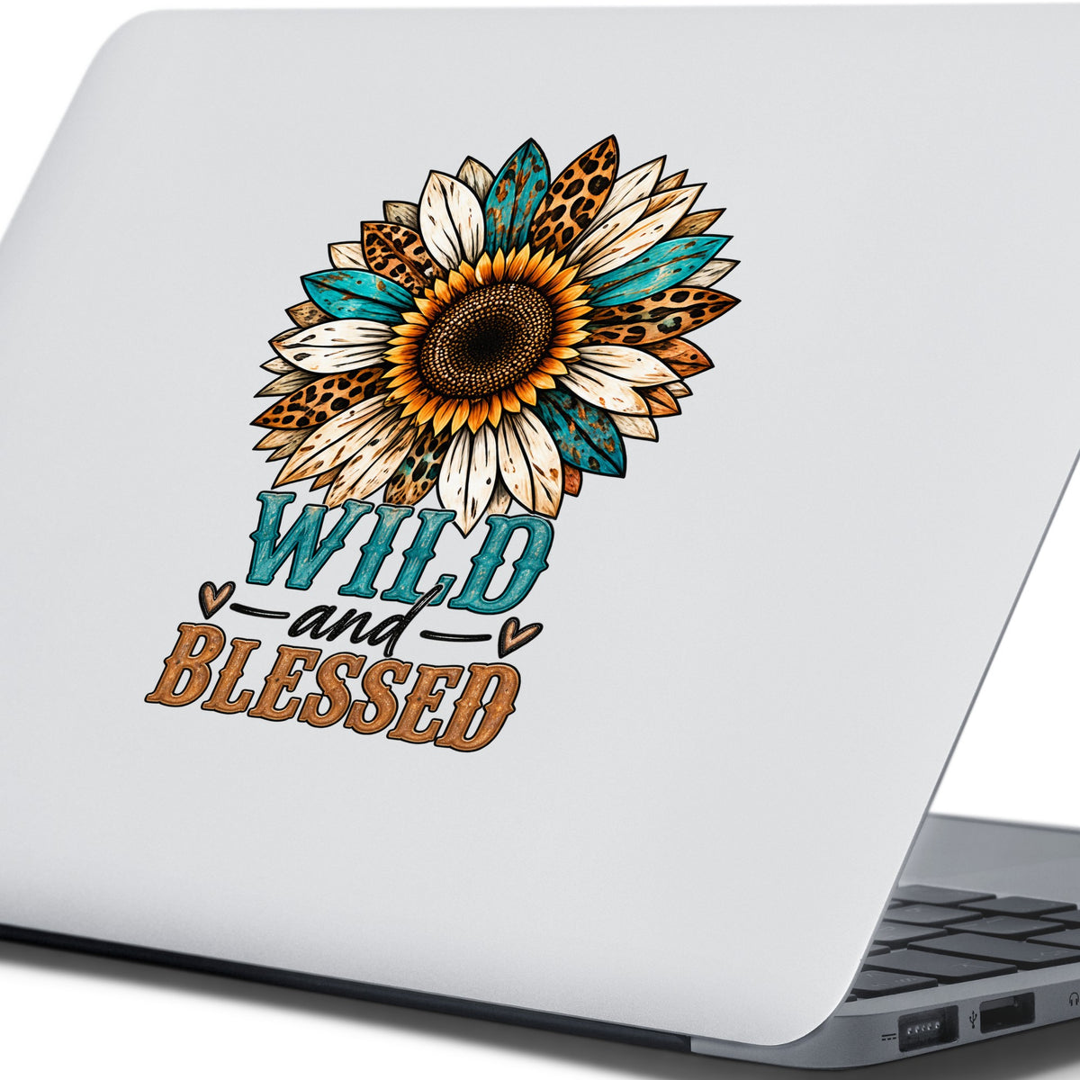 Wild And Blessed UV DTF Sticker application mockup 4