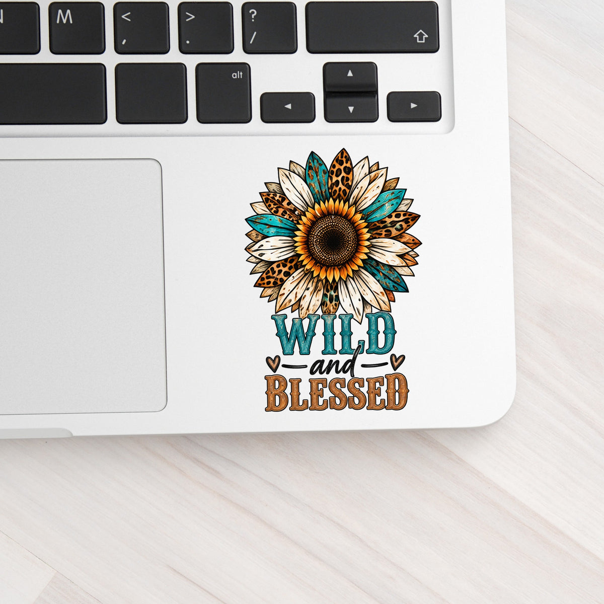Wild And Blessed UV DTF Sticker application mockup 5