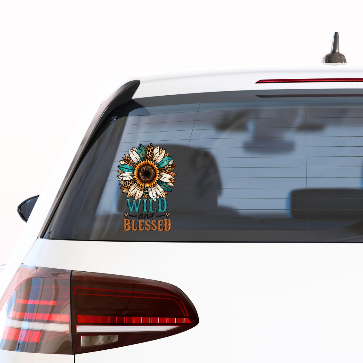 Wild And Blessed UV DTF Sticker application mockup 12