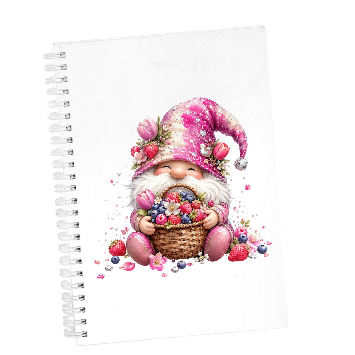 Berry Basket Gnome UV DTF Sticker application mockup 7