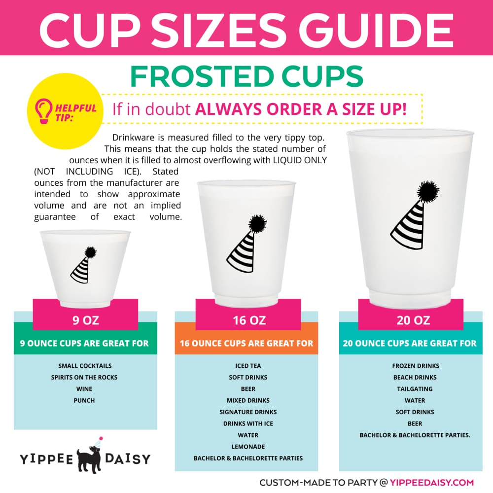 Jingle Bells To Wedding Bells - Frosted Cups - Yippee Daisy