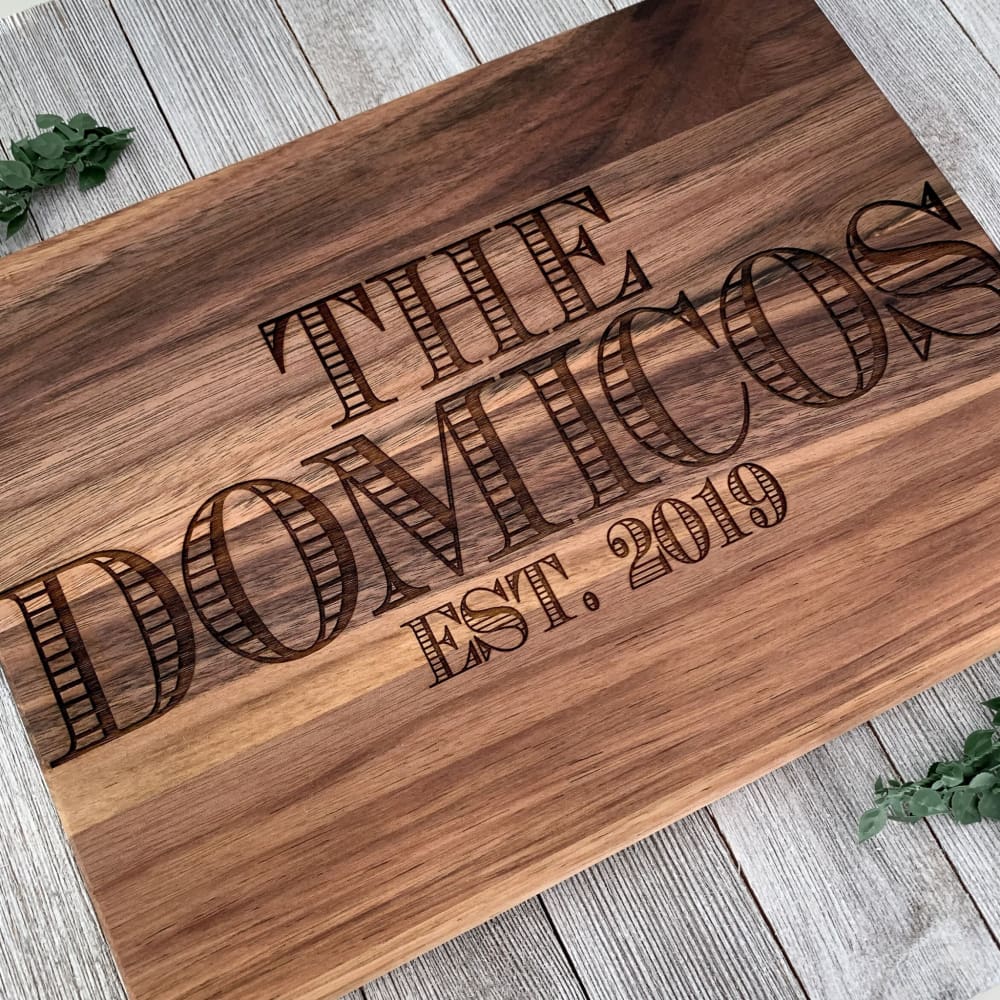 Personalized Classic Butcher Block Cutting Board