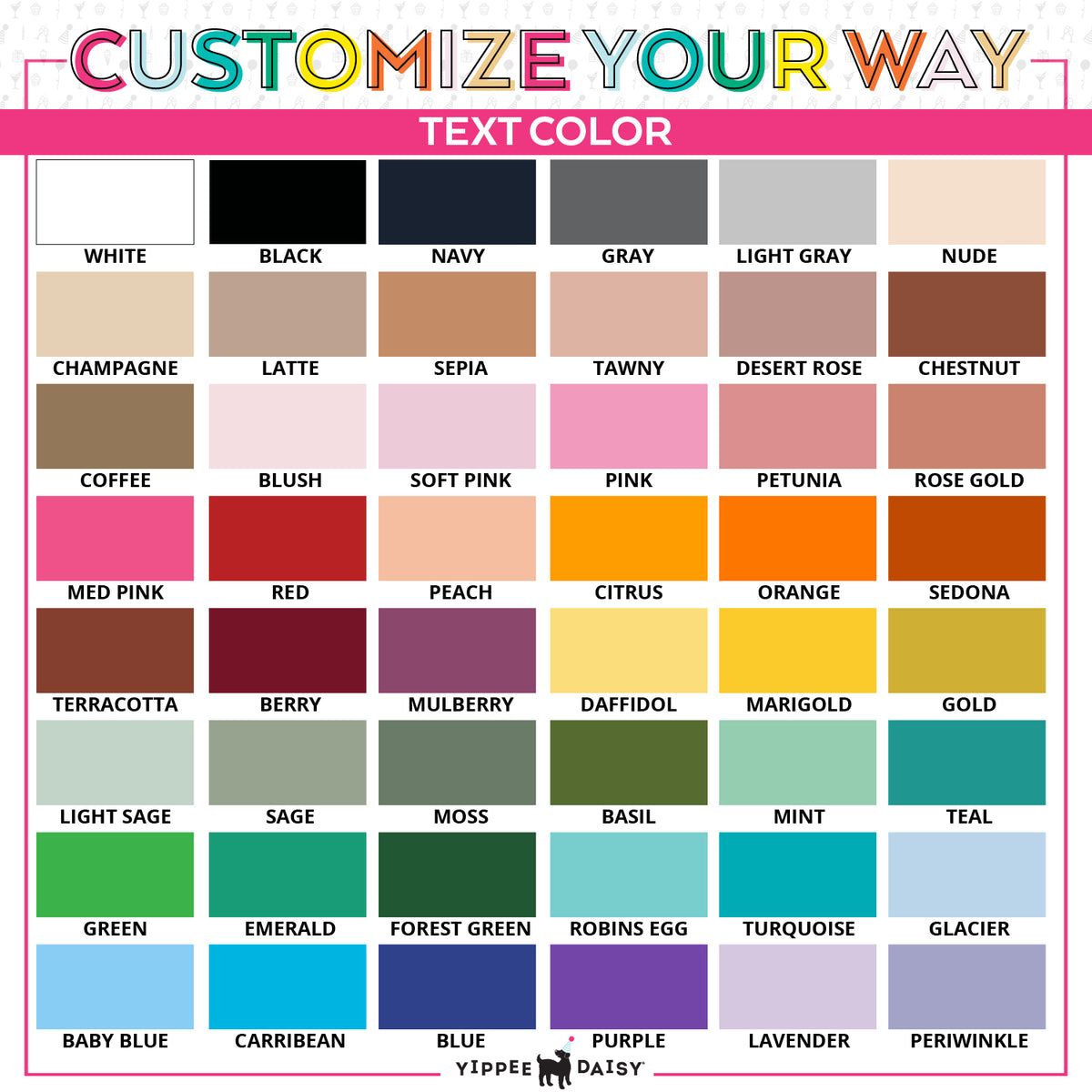 color chart for name signs