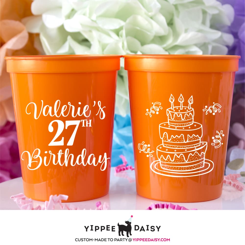 Birthday Stadium Cups
