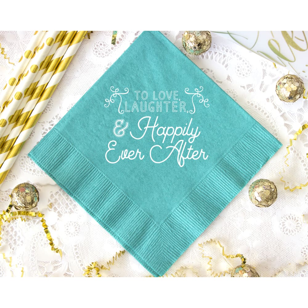 Love Laughter & Happily Ever After - Napkins