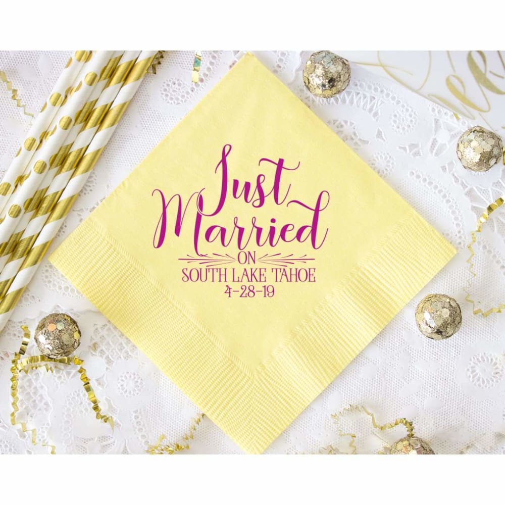 Lake Tahoe Wedding - Napkins