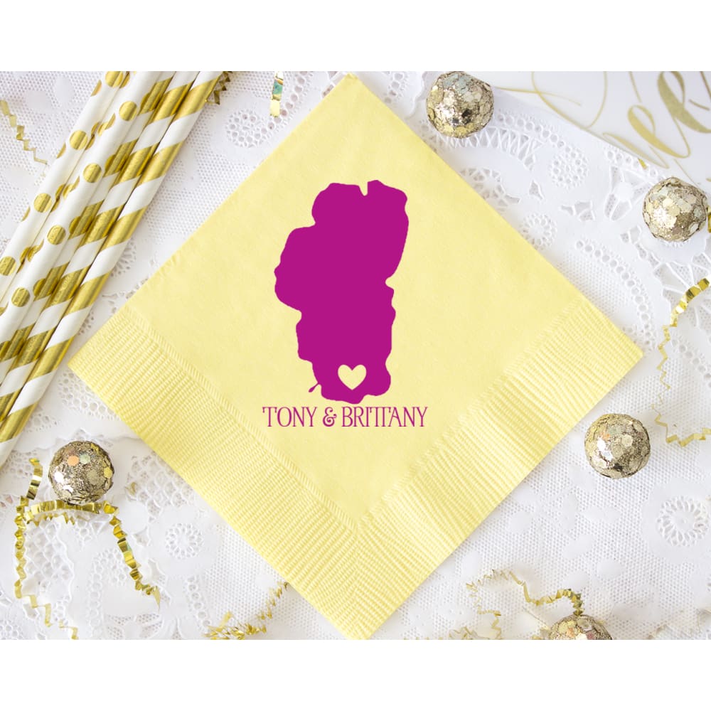 Lake Tahoe Wedding - Napkins