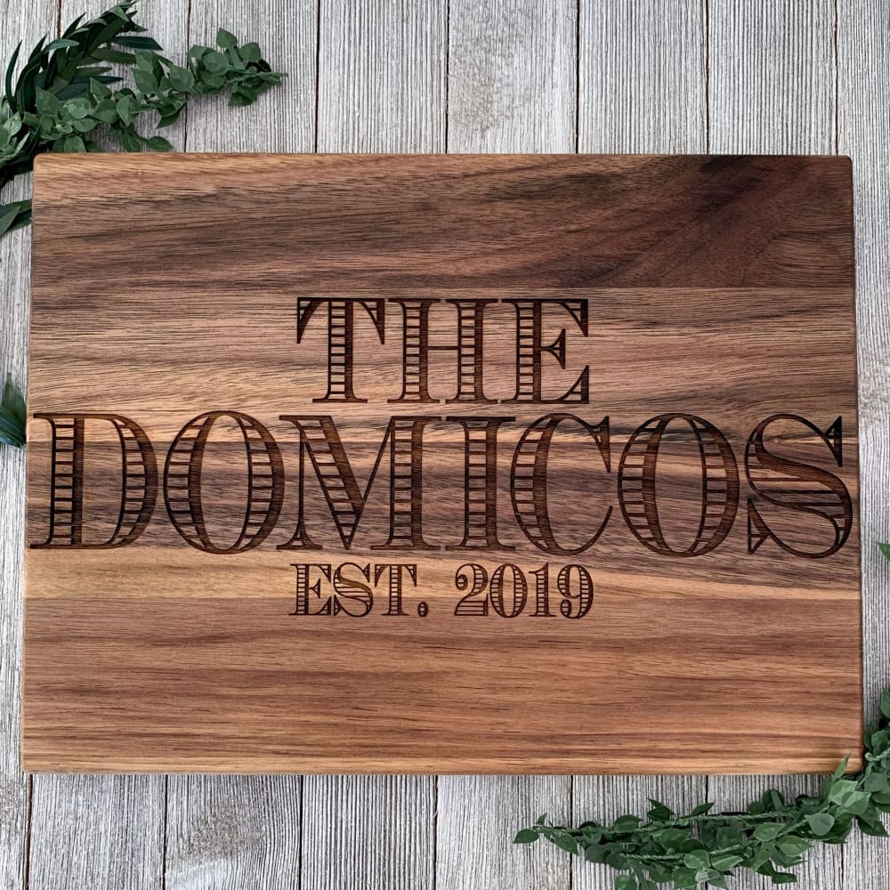 Personalized Classic Butcher Block Cutting Board