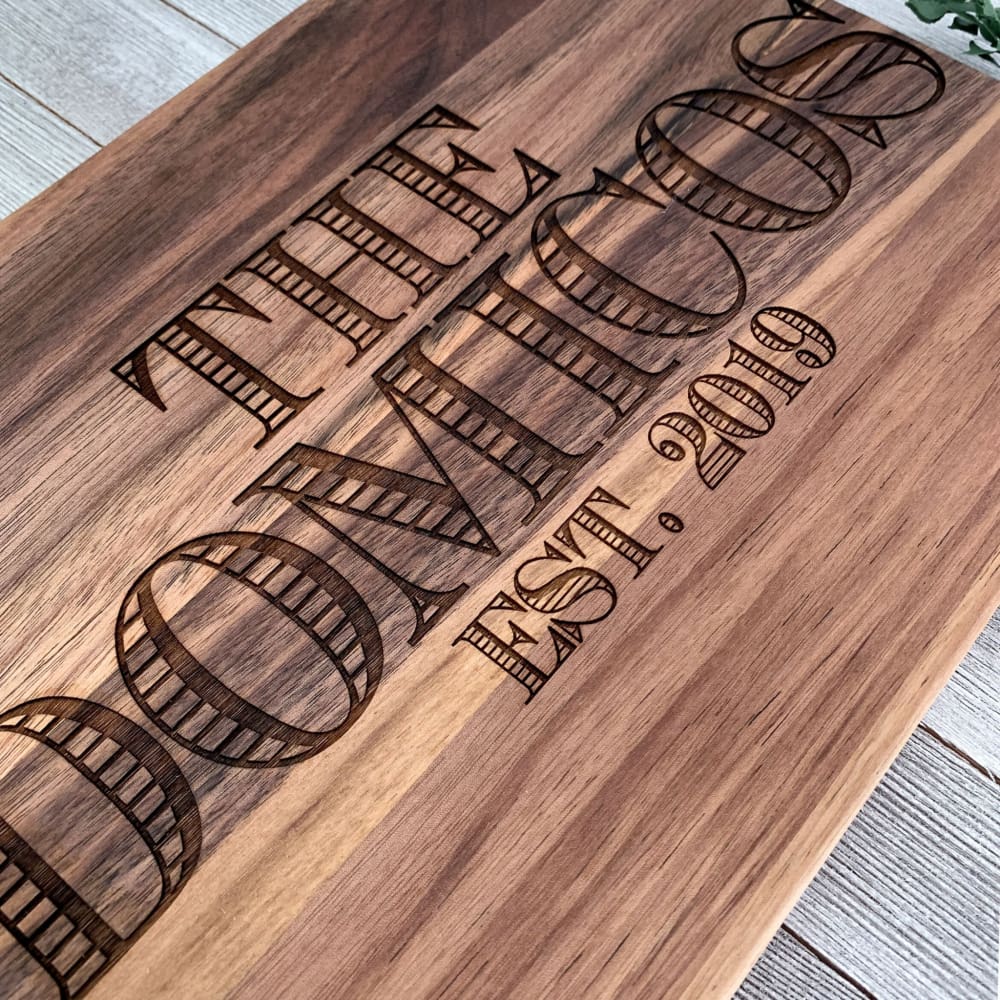 Personalized Classic Butcher Block Cutting Board