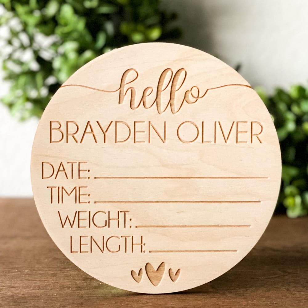 Hello Baby Newborn Sign