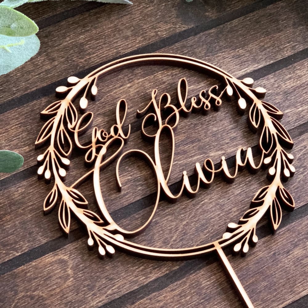 God Bless Cake Topper - Cake Topper