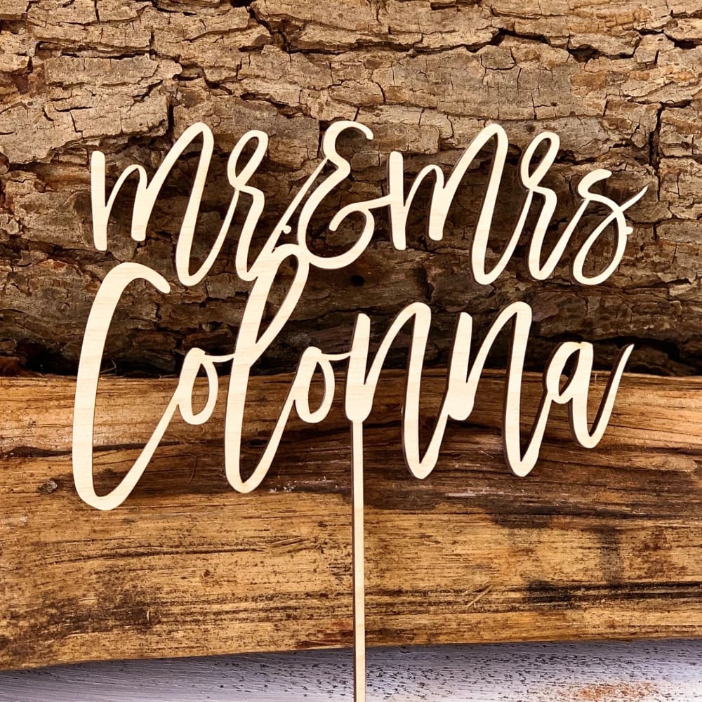 Mr. &amp; Mrs. Cake Topper - Cake Topper