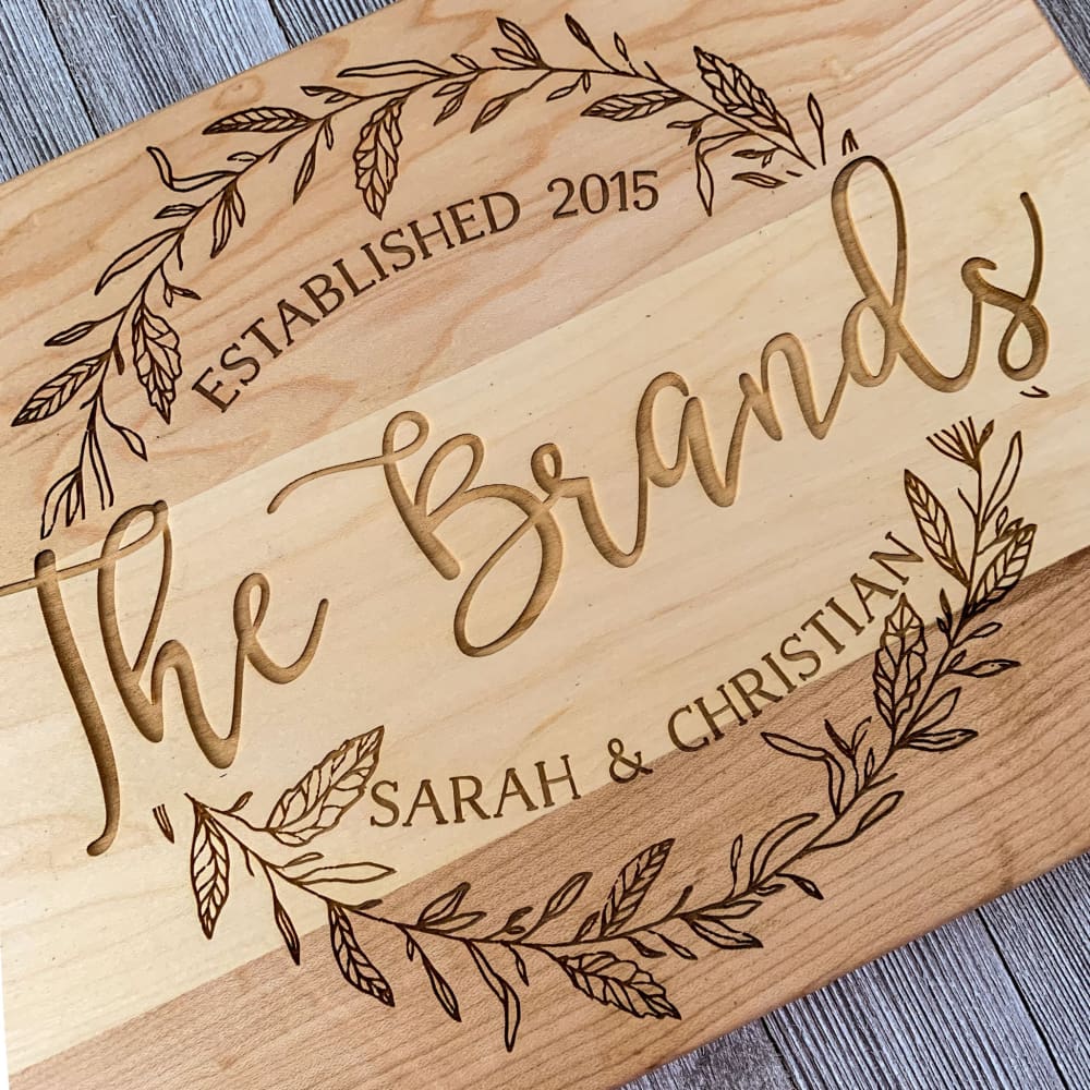 Classic Elegance Personalized Cutting Board