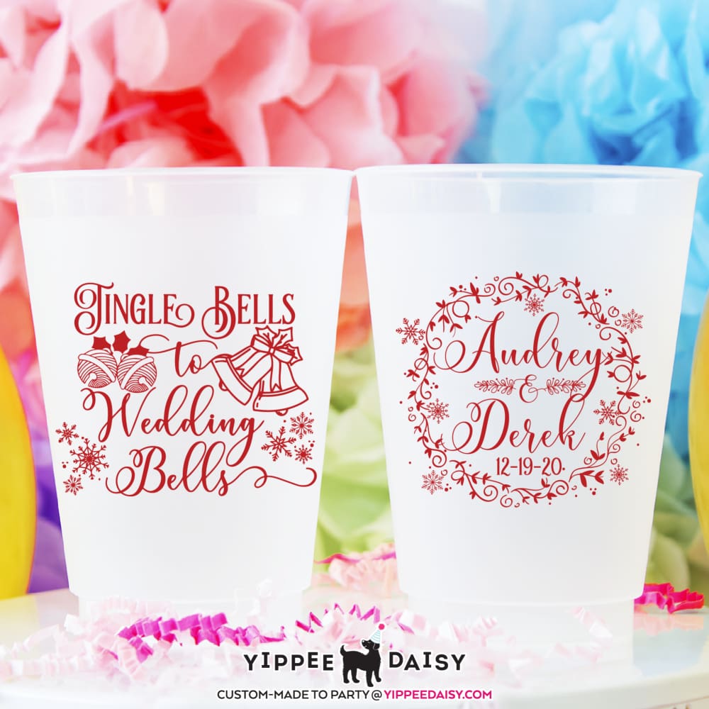 Jingle Bells To Wedding Bells - Frosted Cups - Yippee Daisy