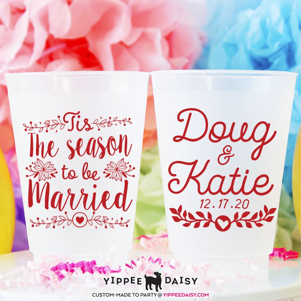 The Season To Be Married - Frosted Cups