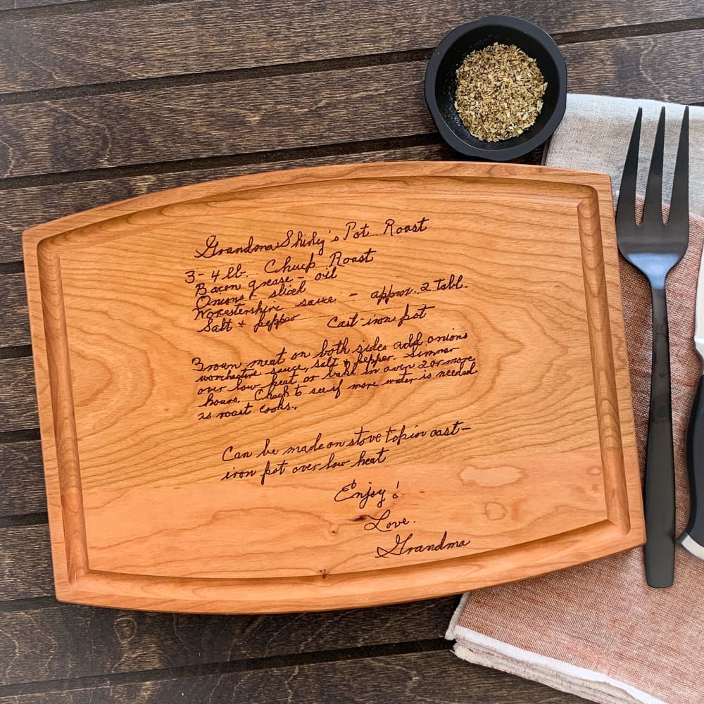 Handwritten Recipe Personalized Cutting Board