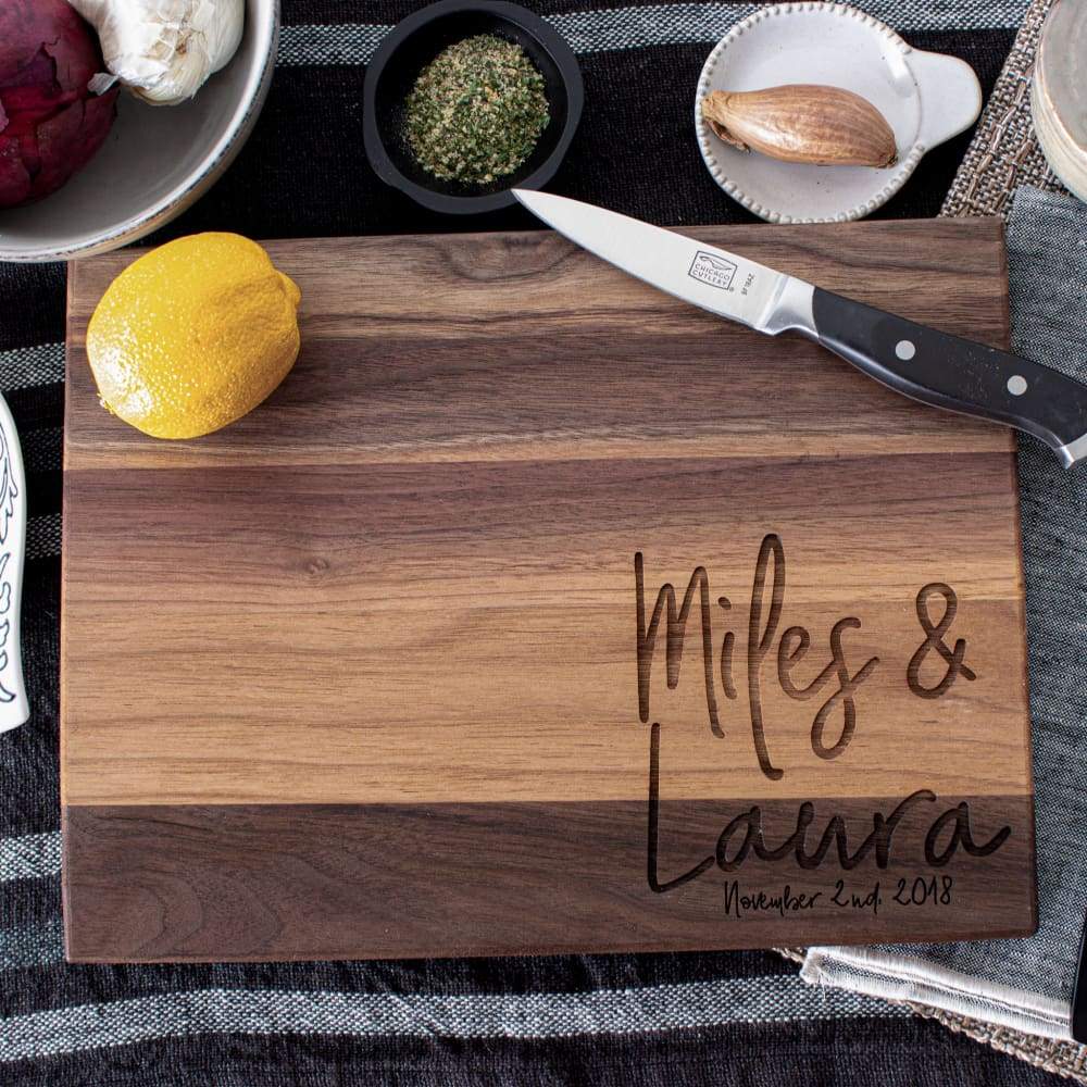 Siblings Personalized Maple Cutting Board