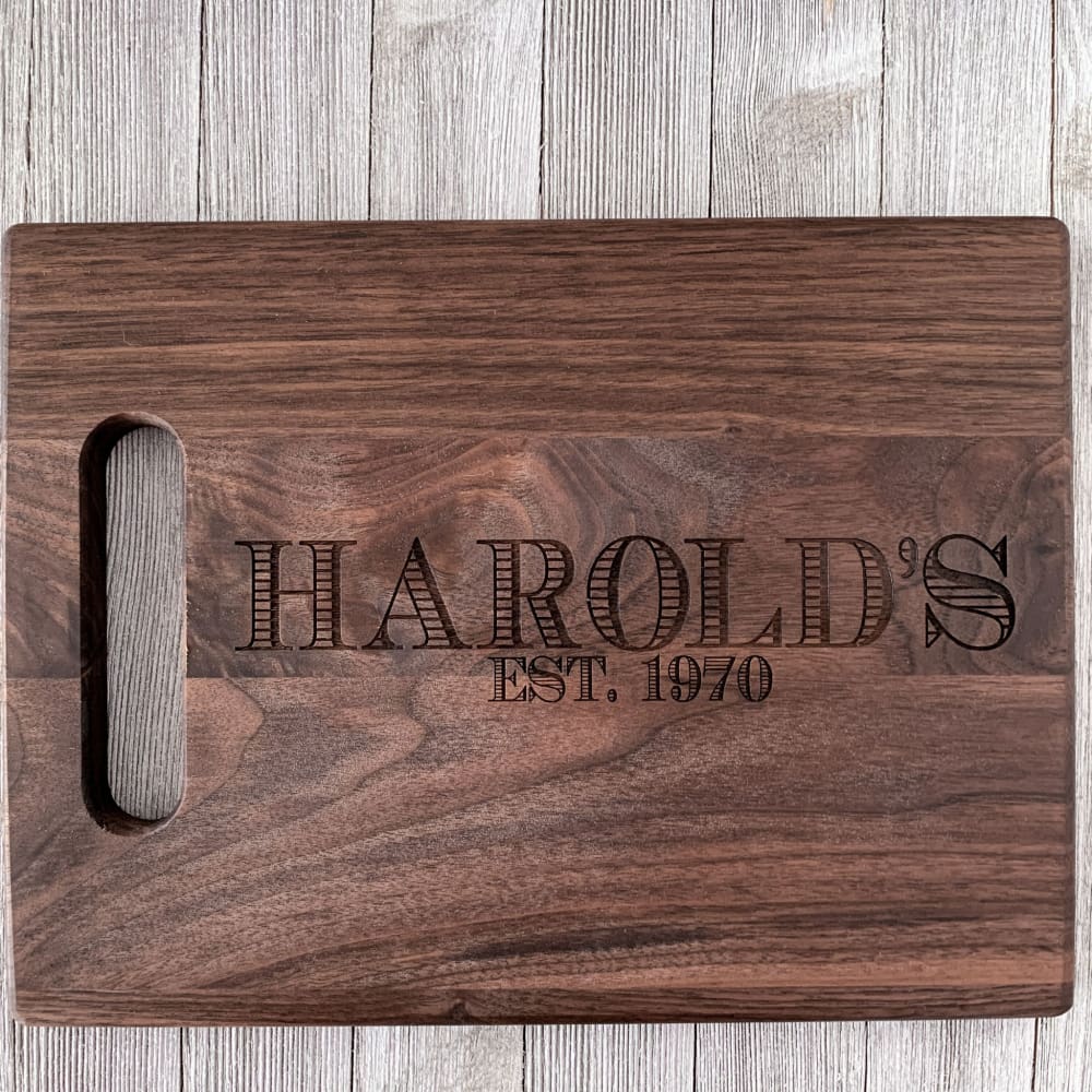 Chef's Monogram Personalized Cutting Board