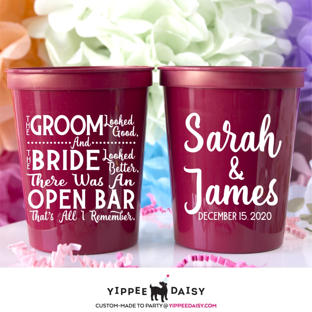 The Groom And The Bride Stadium Cups
