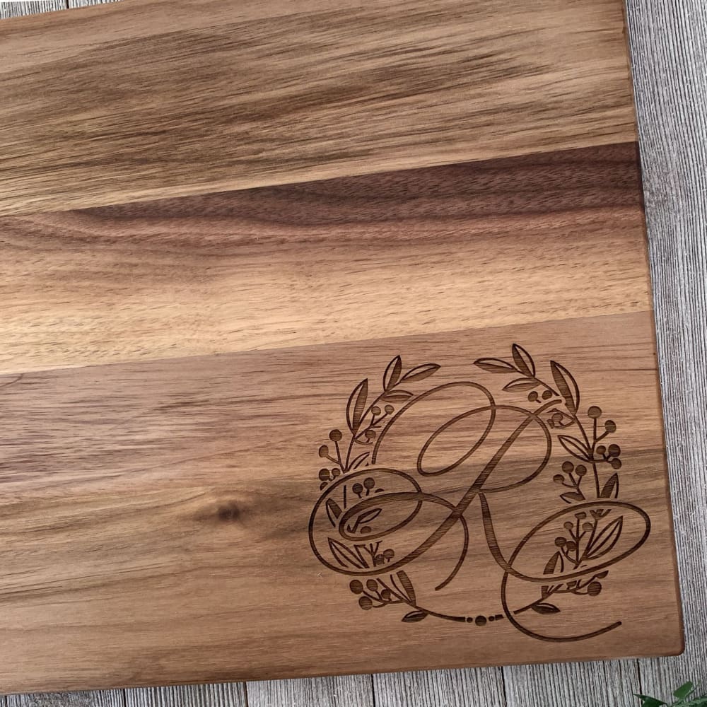 Custom Family Engraved Wooden Cutting Board - Yippee Daisy