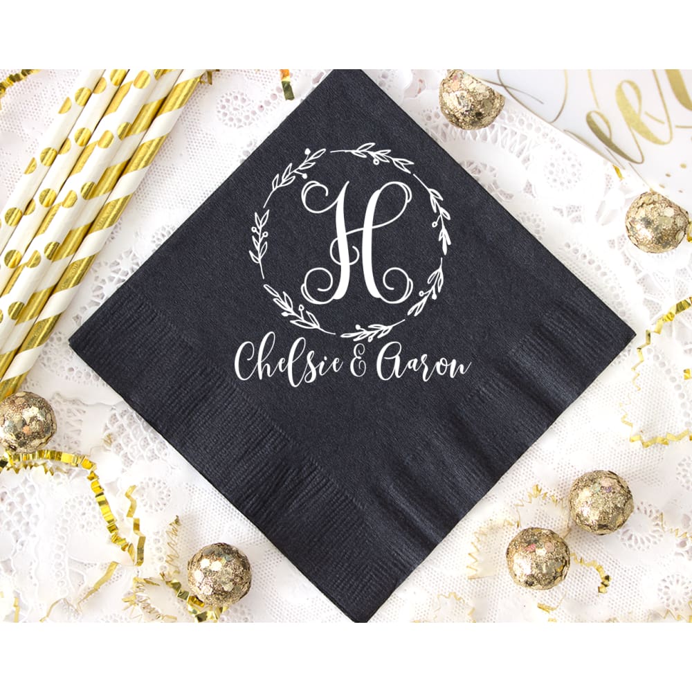 Monogram Wedding Napkin - Napkins