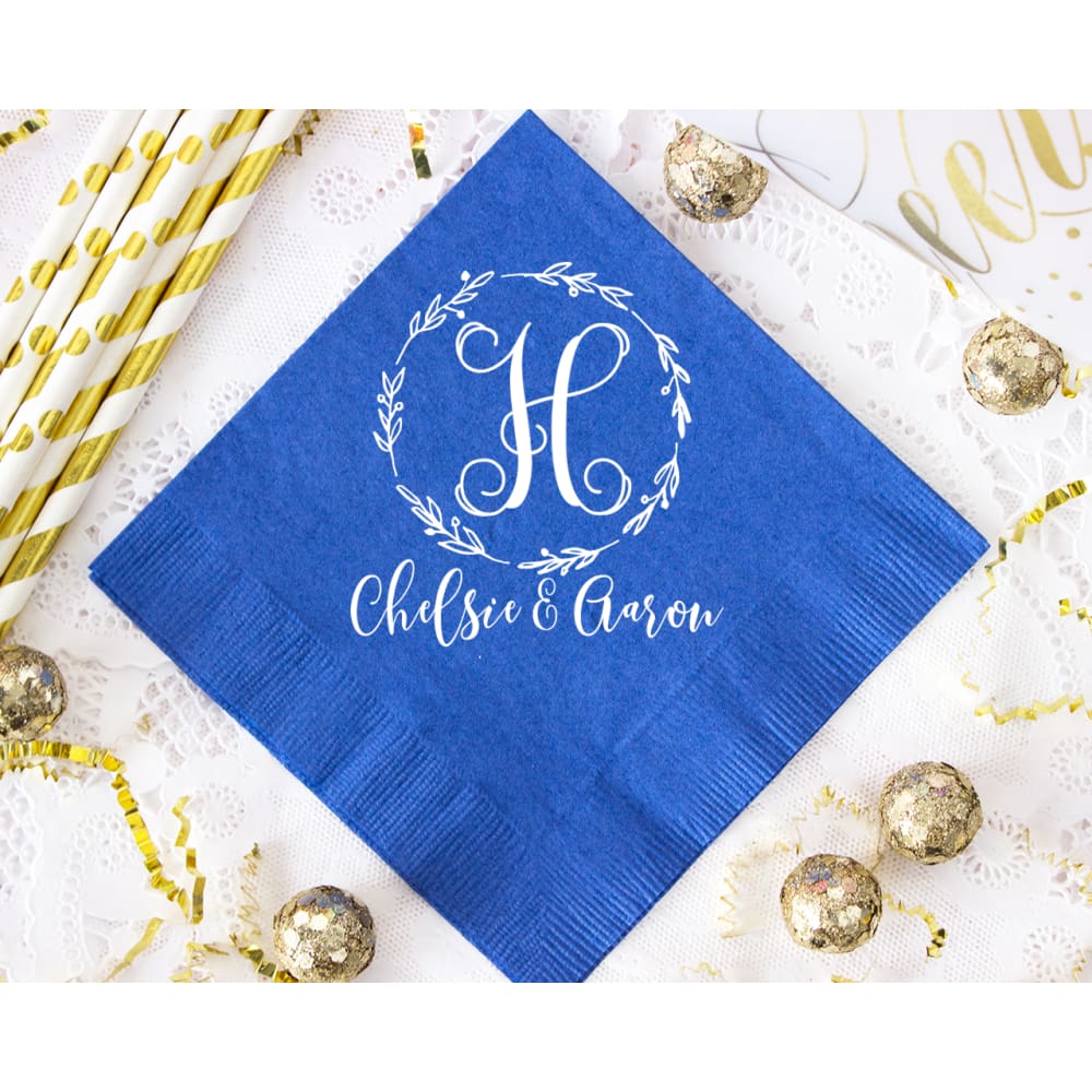Monogram Wedding Napkin - Napkins