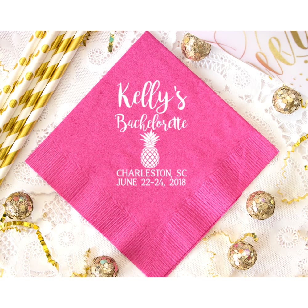 Pineapple Bachelorette Napkin - Napkins