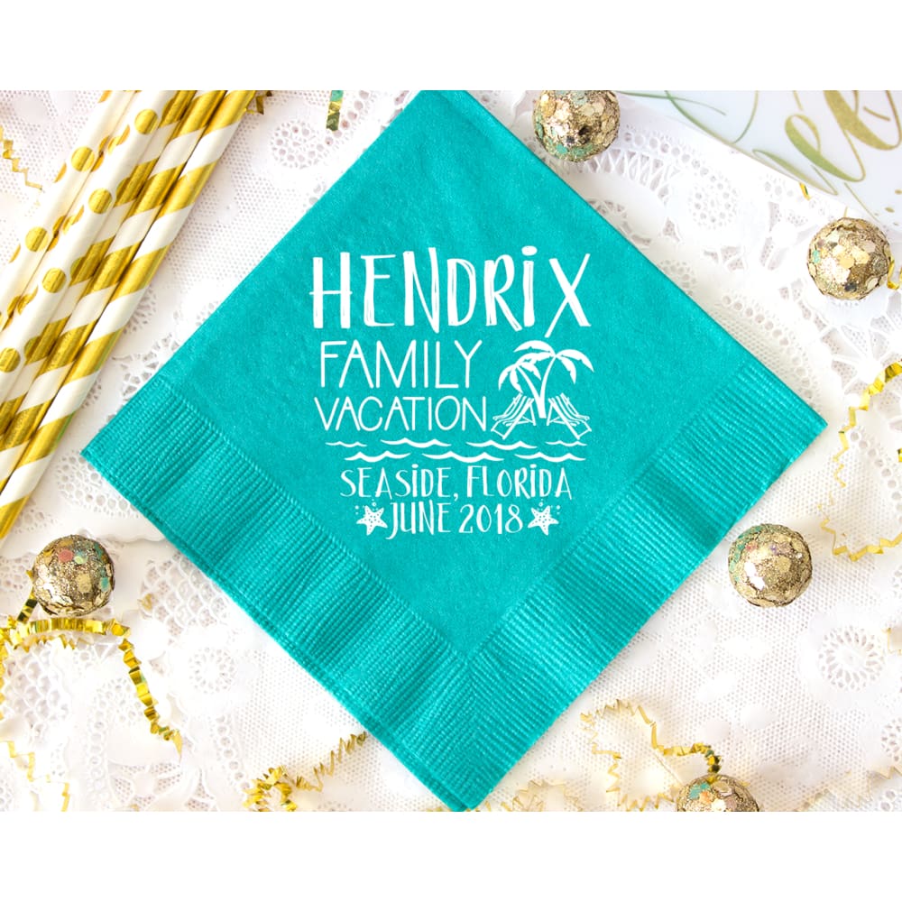Family Vacation Napkin - Napkins