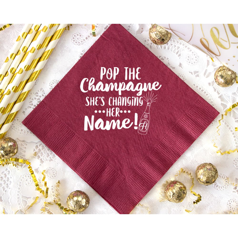 Pop The Champagne Napkin - Napkins