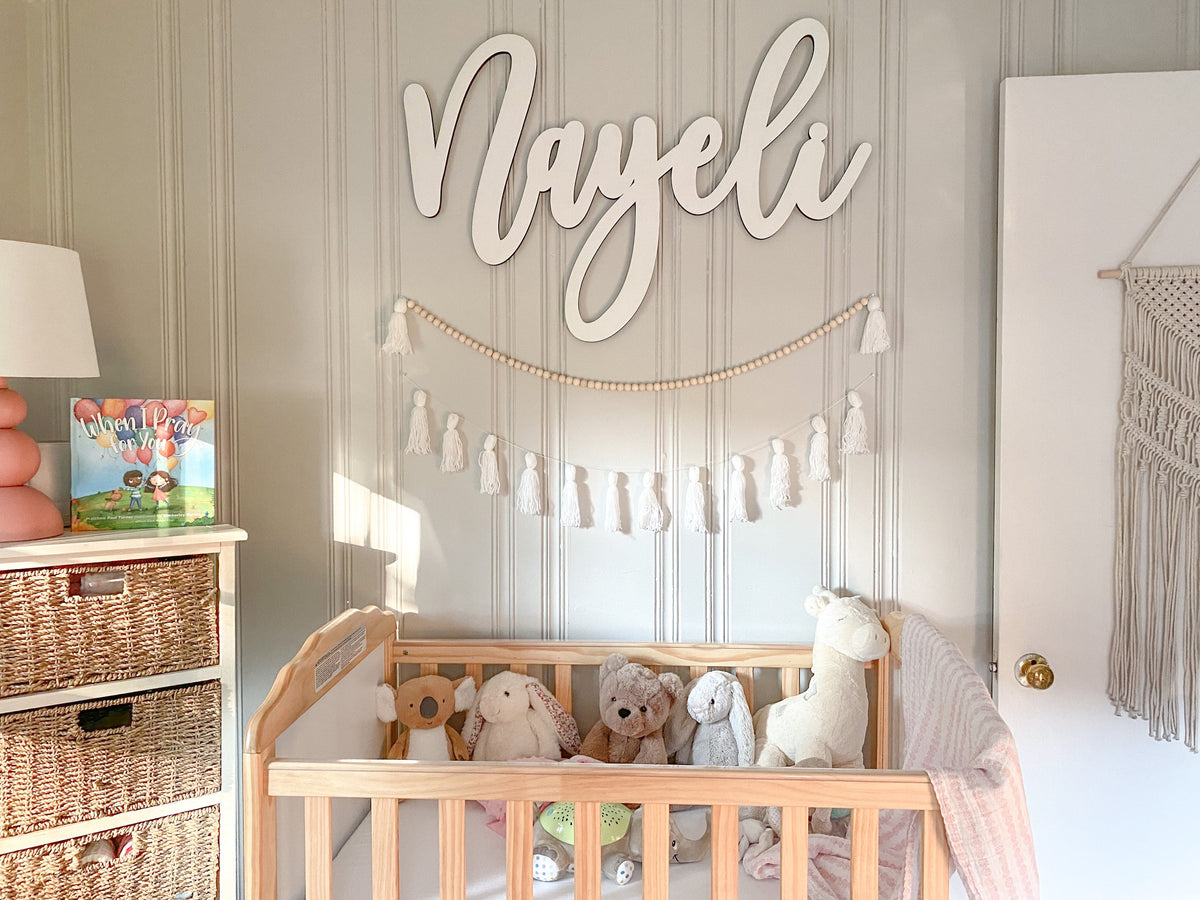 nursery name sign for girl