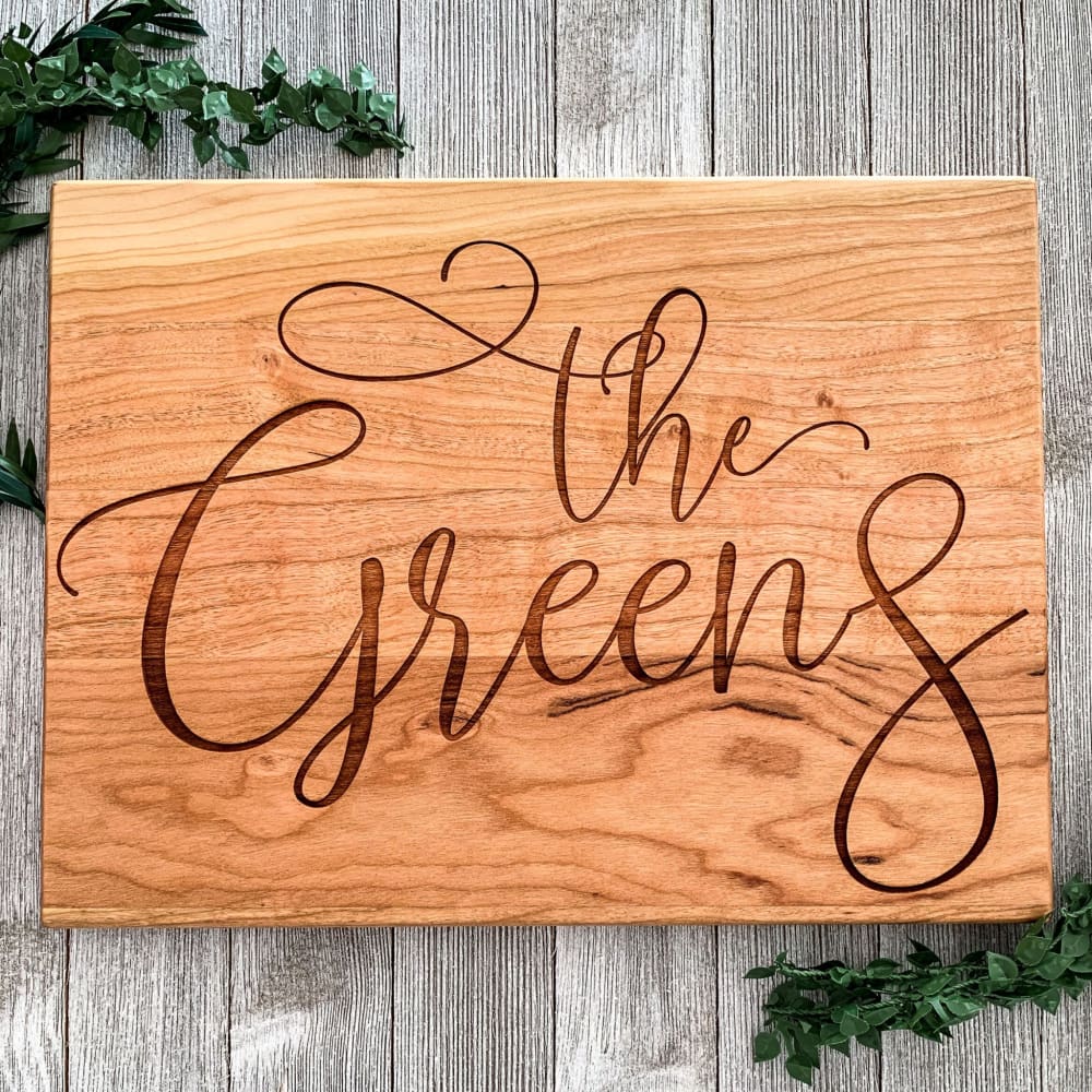 The Family Name Established Personalized Cutting Board