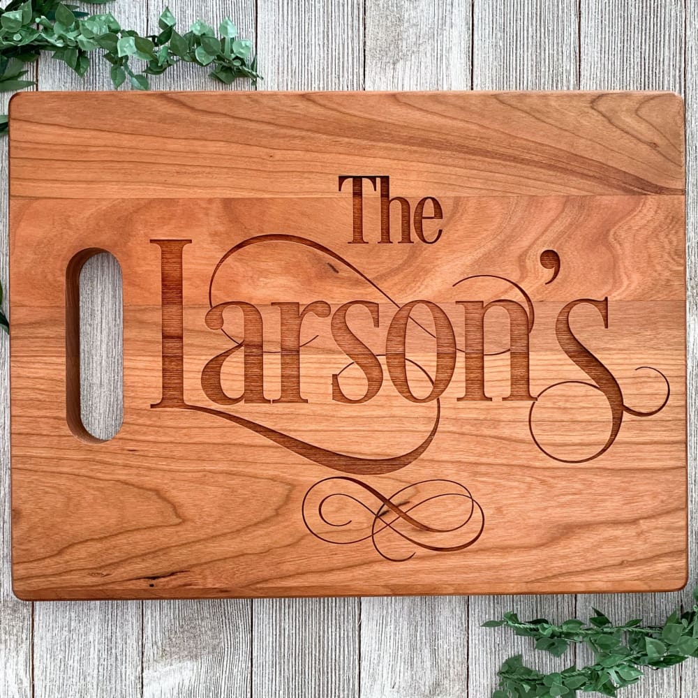Engraved Family Cutting Board