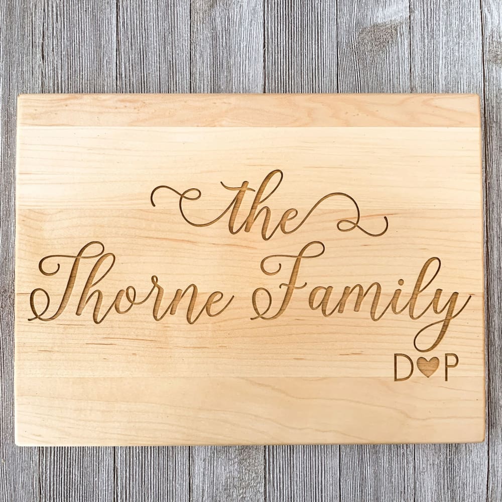Family Brand Personalized Cutting Board