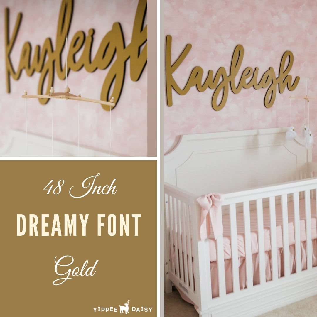 baby name sign over crib