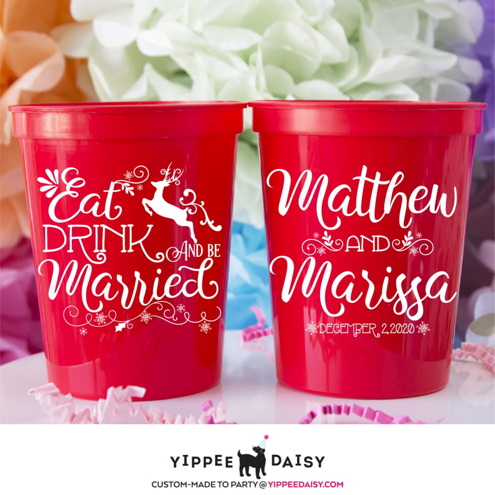 Eat Drink And Be Married - Stadium Cups
