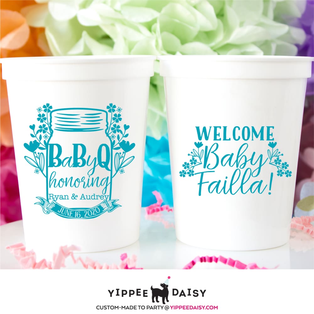 Baby Q Personalized Baby Shower Stadium Cups - Stadium Cup
