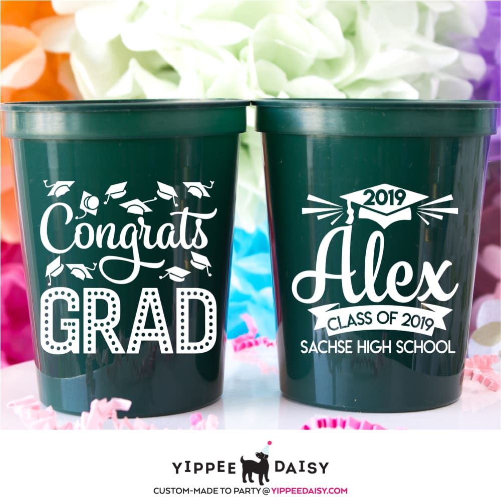 Congrats Grad Stadium Cups