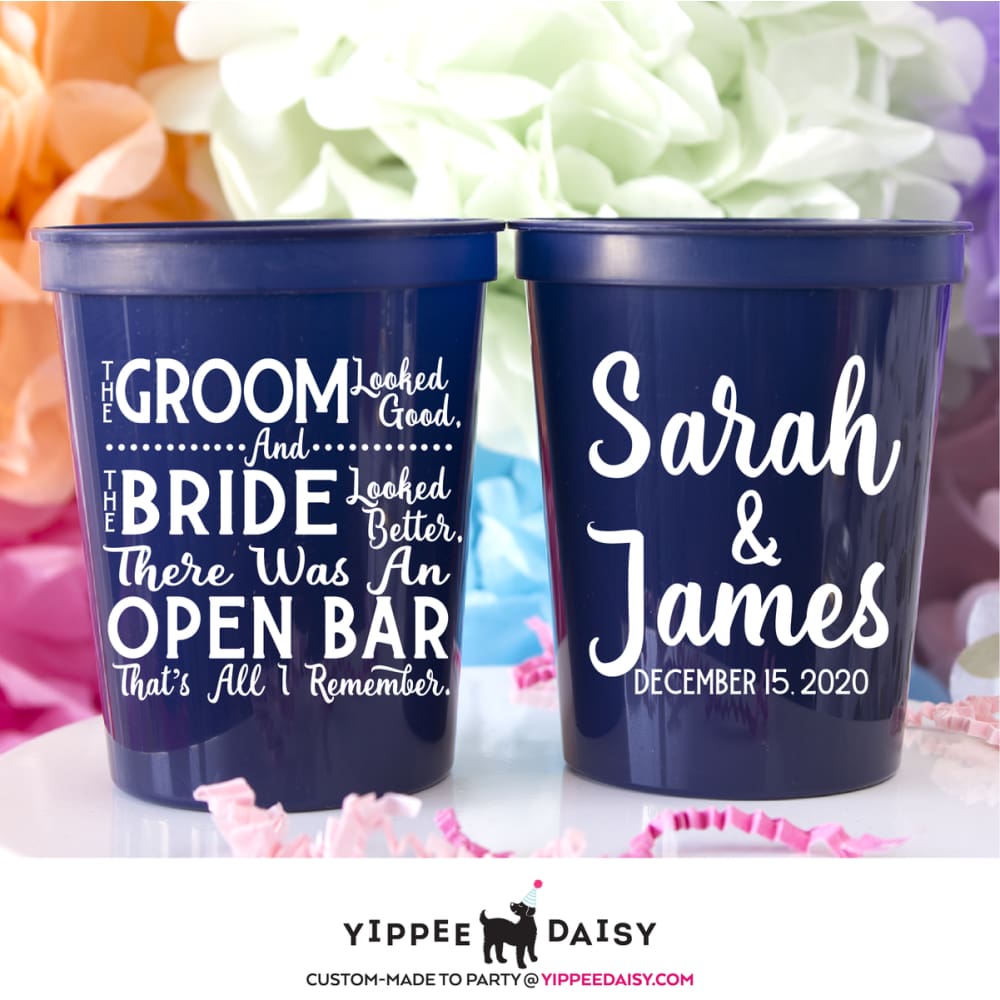 The Groom And The Bride Stadium Cups