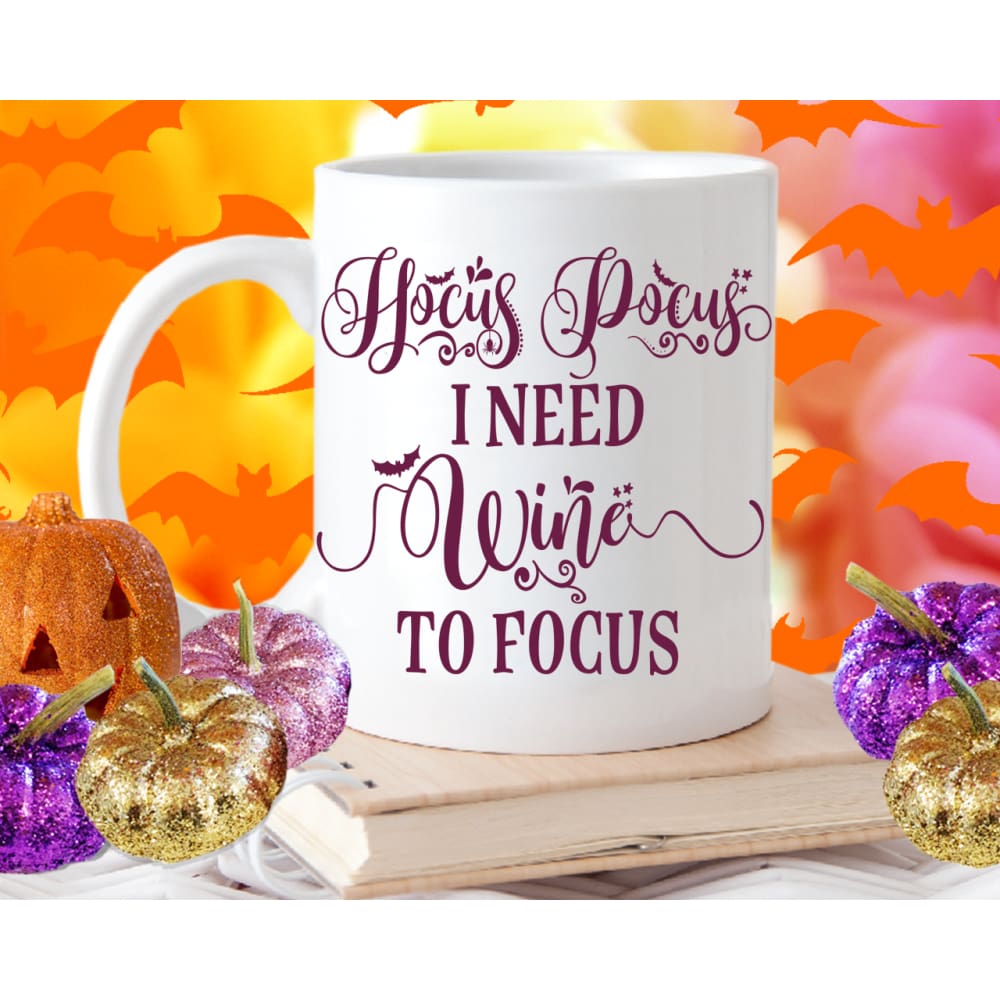 Hocus Pocus I Need Wine To Focus Mug - Mug