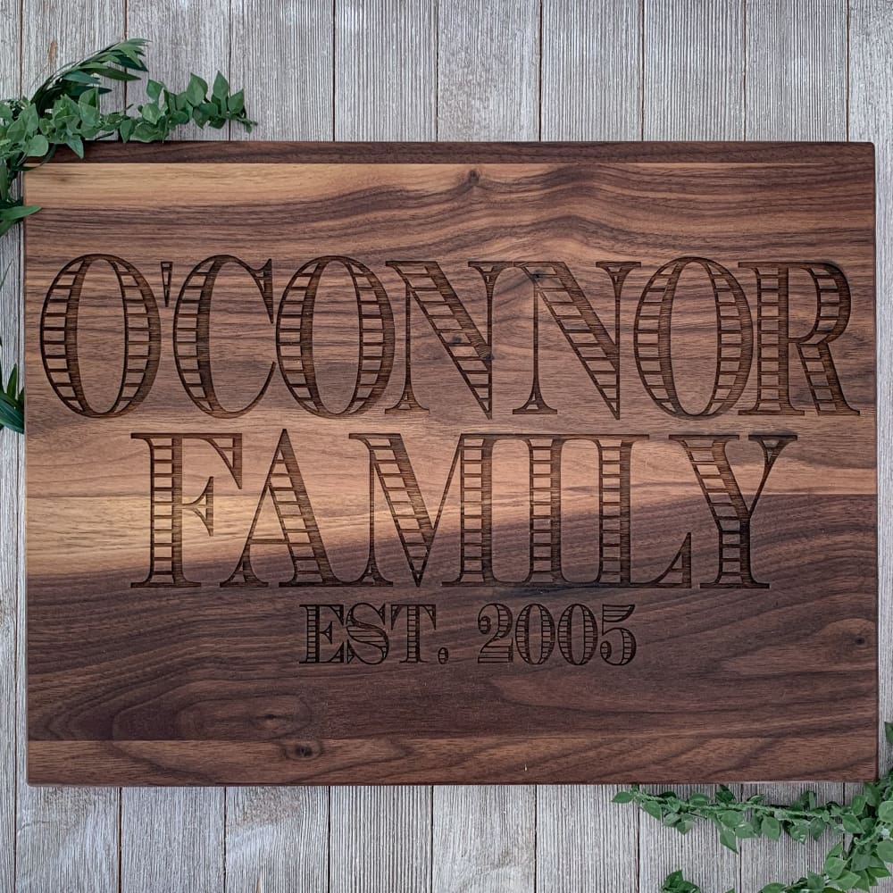 Family Personalized Engraved Cutting Board - Cutting Boards