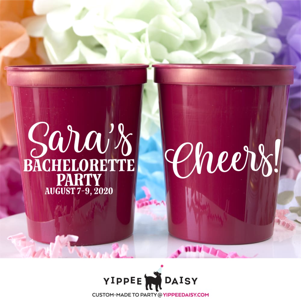 Bachelorette Party Stadium Cups