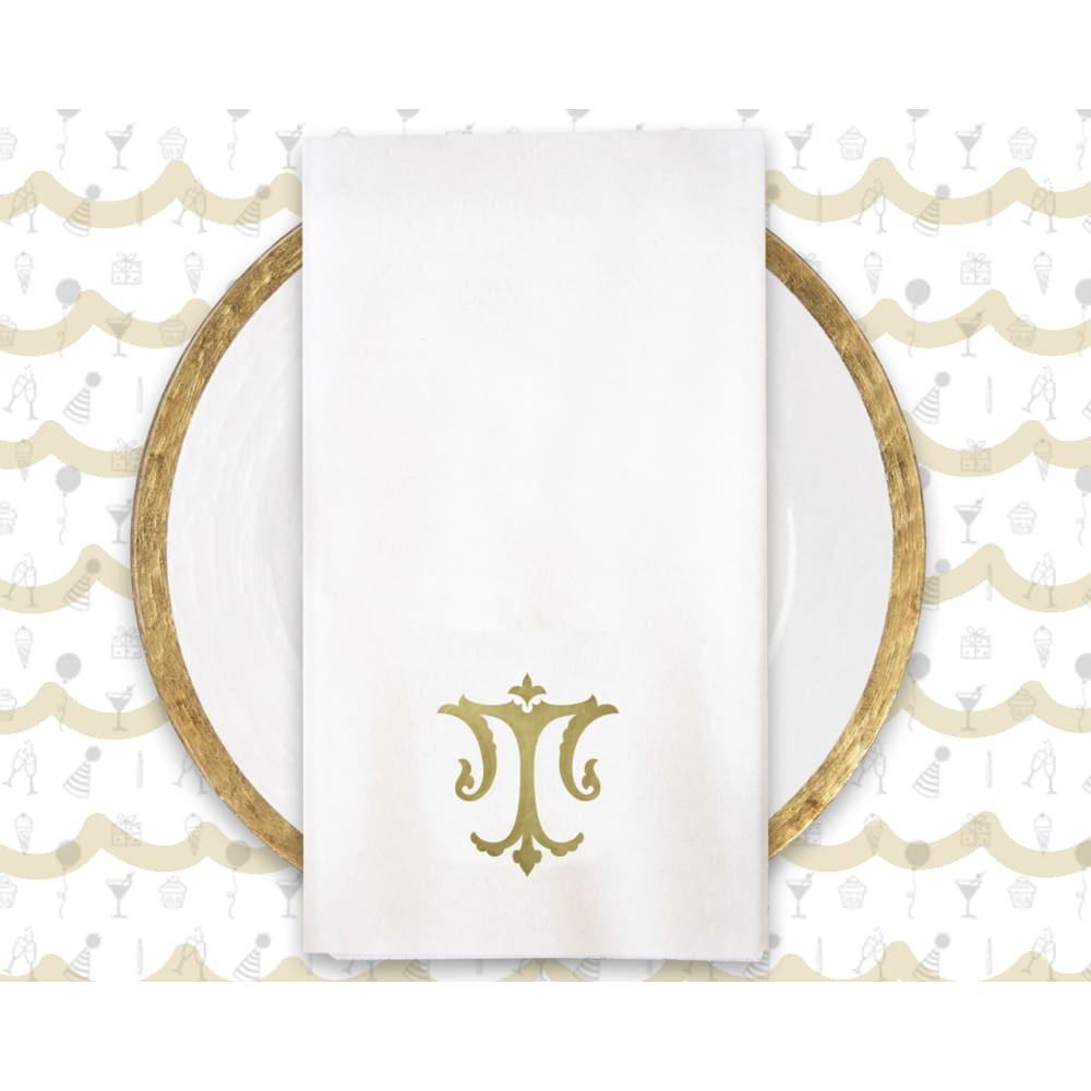 Antique Chic Monogram Napkin - Monogram Linun