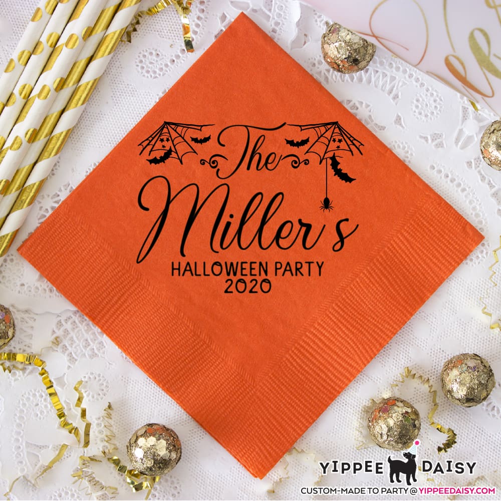Custom Personalized Halloween Napkins - Napkins