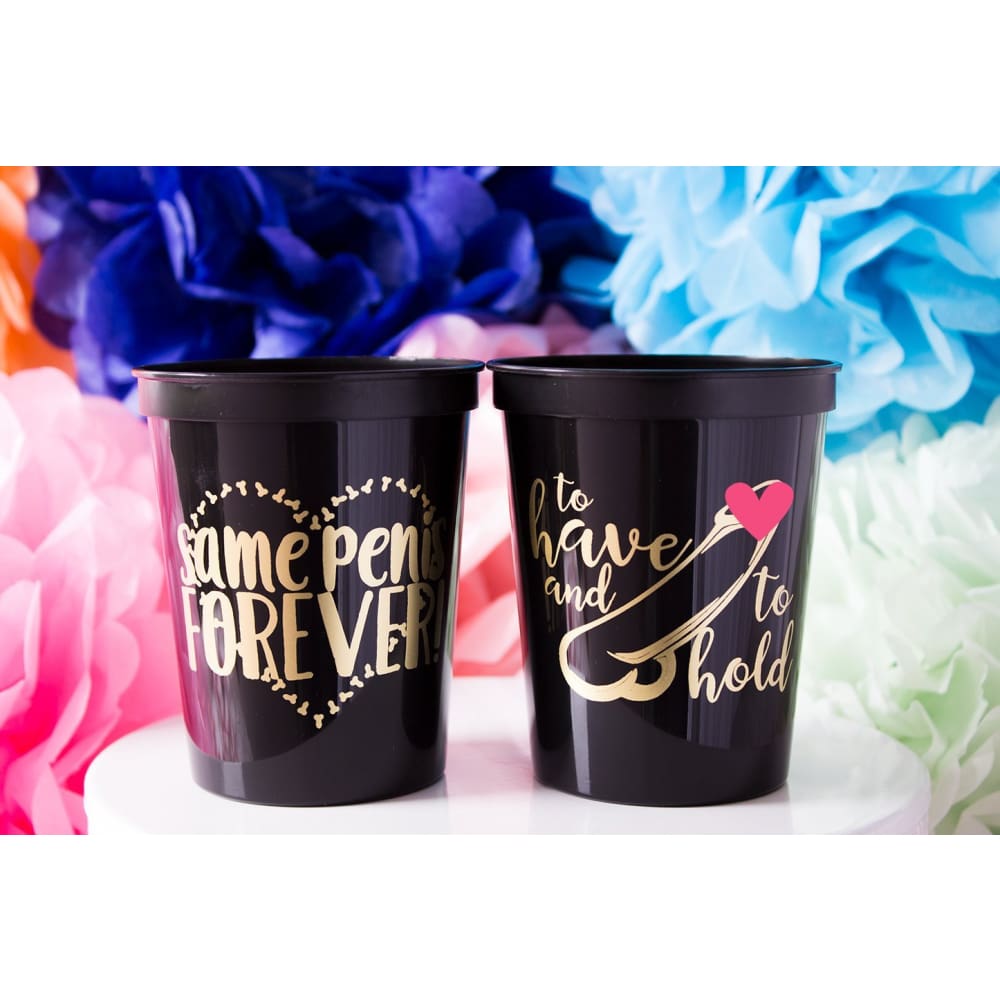 Same Penis Forever Cups & Penis Straws