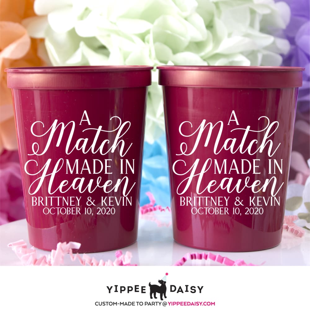 A Match Made In Heaven Stadium Cups