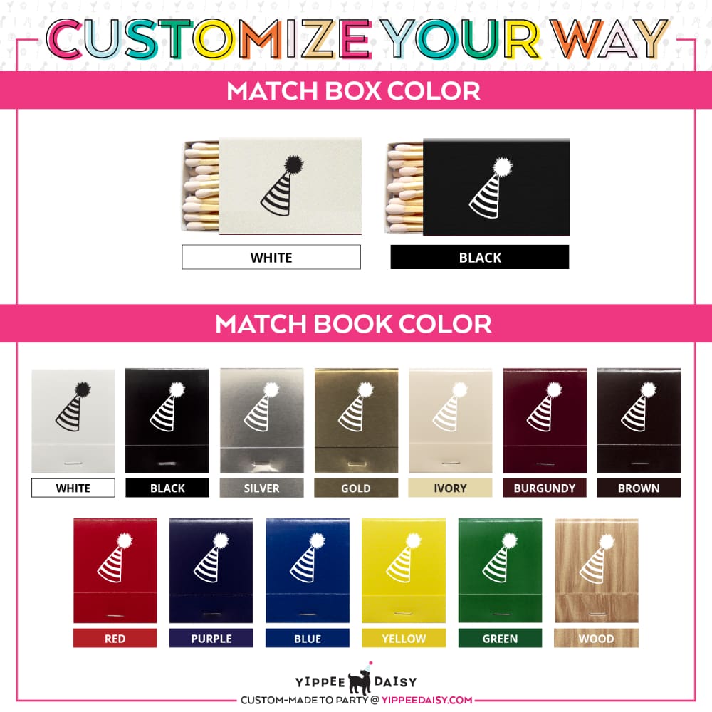 Customize Your Way For Any Event Personalized Matches - Matches