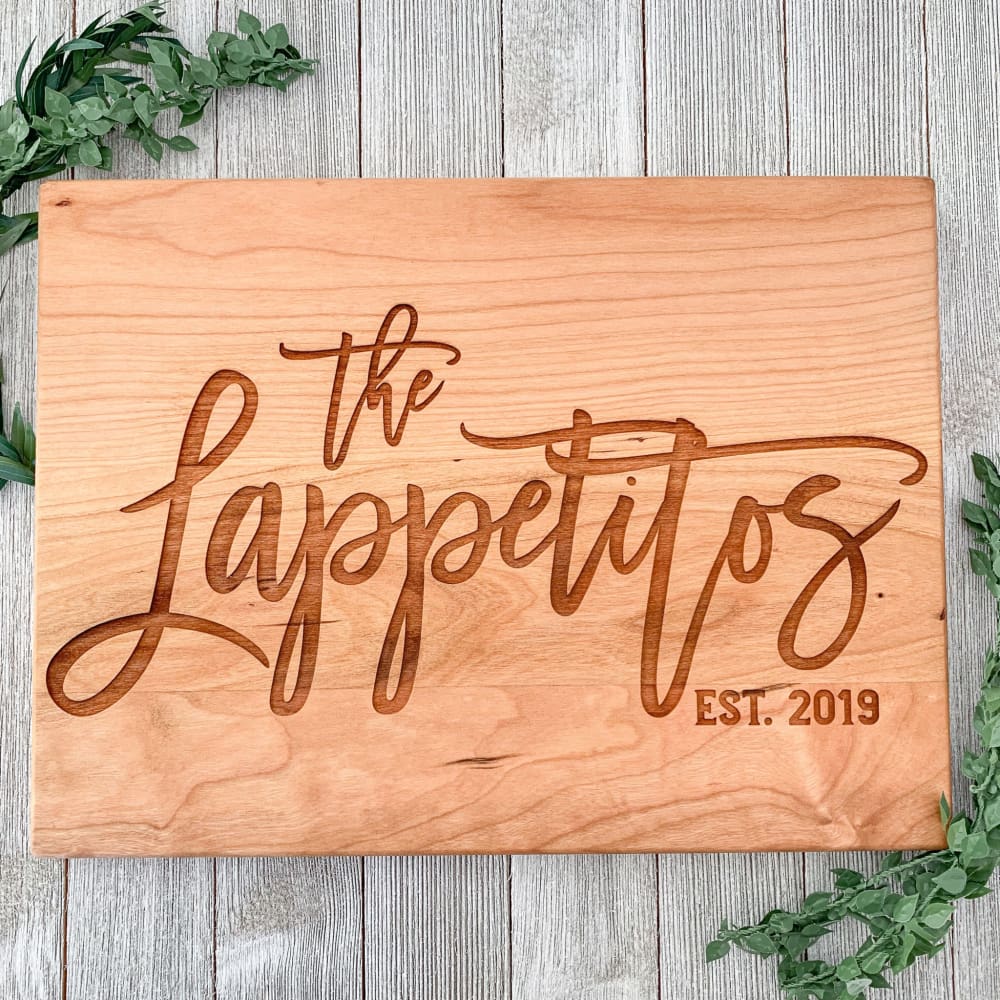 The Generations Elegant Personalized Cutting Board