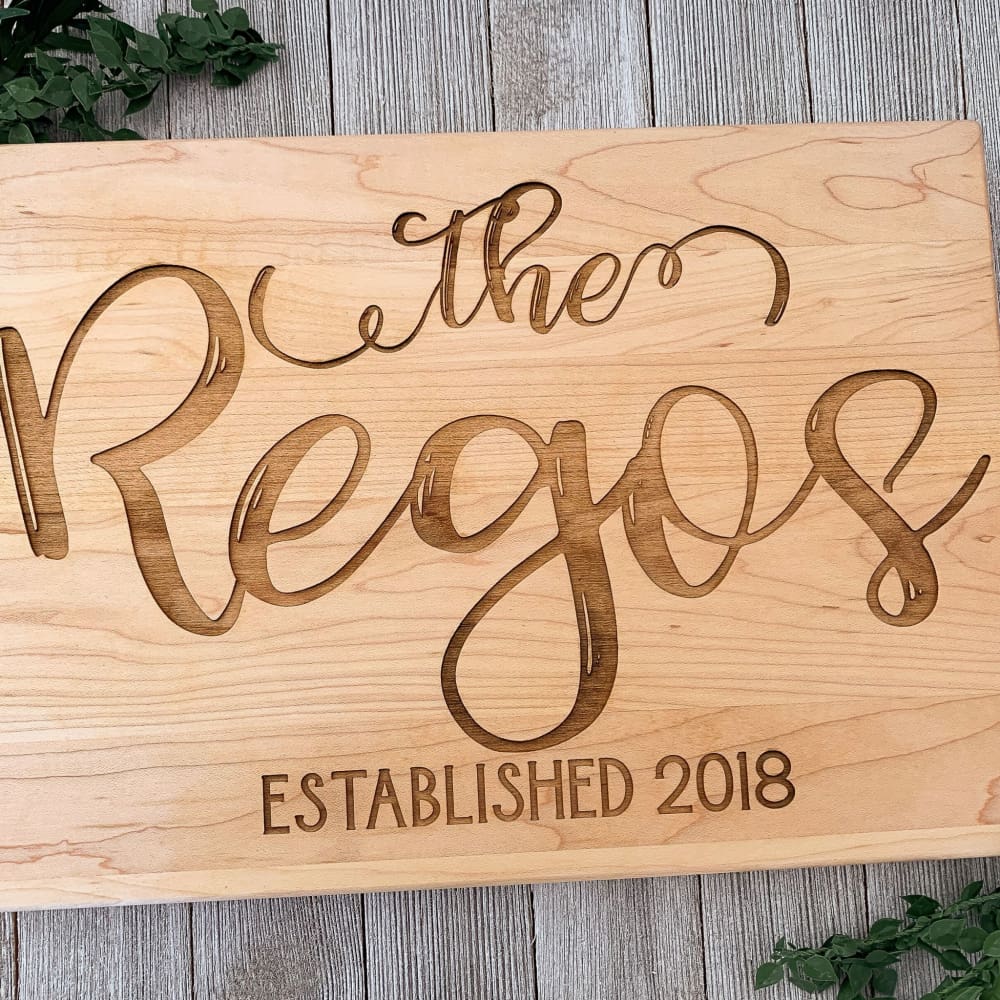 The Family Ingrained Personalized Cutting Board